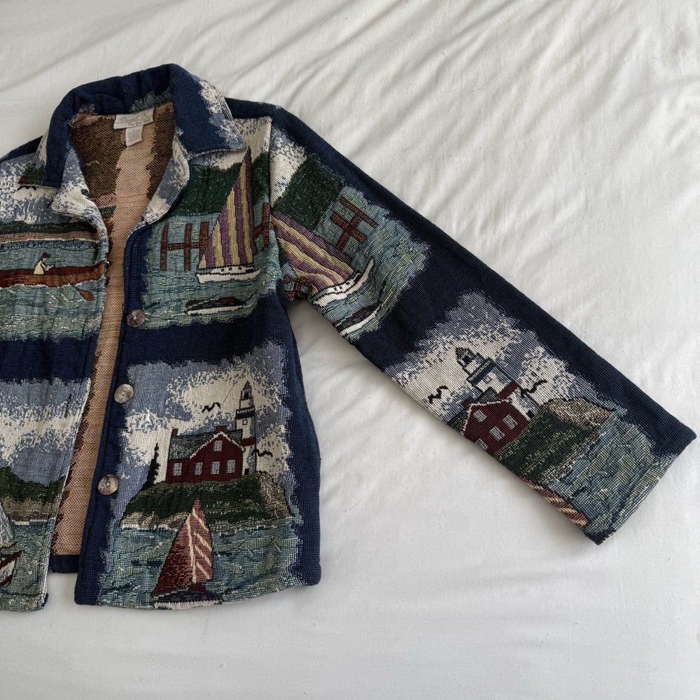 Vintage Coastal Patchwork Jacket - image 4